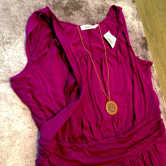 Ricki’s Unique Purple Pink Sleeveless Dress US XL - Picture 3 of 7